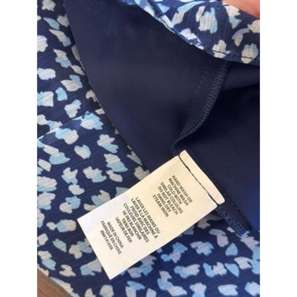 💙 RAMY BROOK Navy Blue Printed Landa Dress - Size Large - NWT $445 Retail! 💙 - Picture 10 of 14